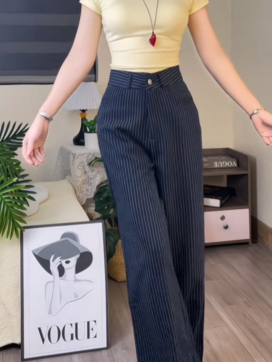 QUẦN SUÔNG KẺ SỌC #quansuong #quannu #quansuongongrong #quansuongnu #xh 