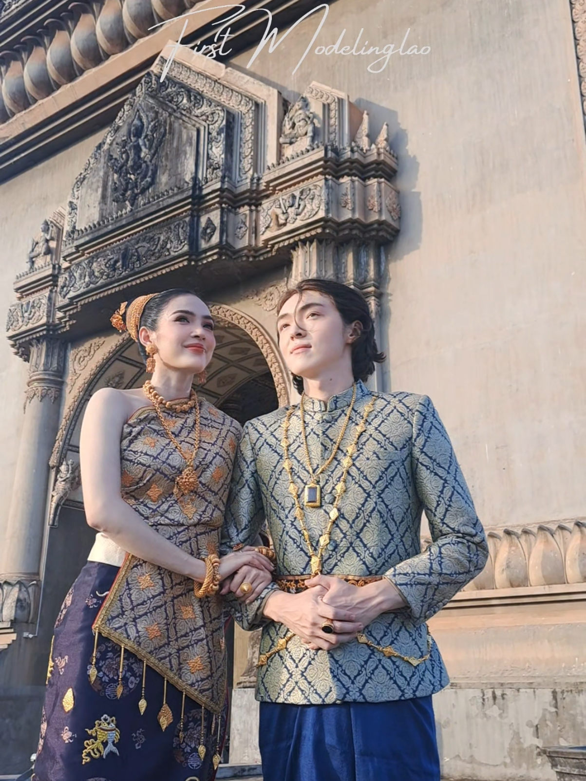 ດີອາສ @diasparagon  😍 ປຸ້ຍ@ketmanyxp Welcome to LAOS 📍🇱🇦 #laos🇱🇦 #kazakhstan🇰🇿 💄 @sammy_philavong  Lao Traditional Dress by SANÉ ສະເໜ່ @phonepaseuthcdmlaos 