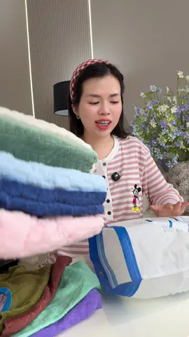 Combo 5 khăn tắm huy hoà sợi microfiber siêu thấm hút #khantam 