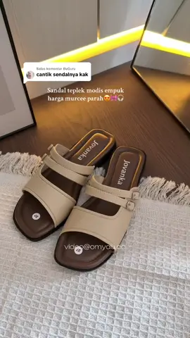Membalas @BuGuru sandal teplek modis empuk udah anti selip 😍 co munpung promo #sandalteplek #sandalflat #sandalkekinian 
