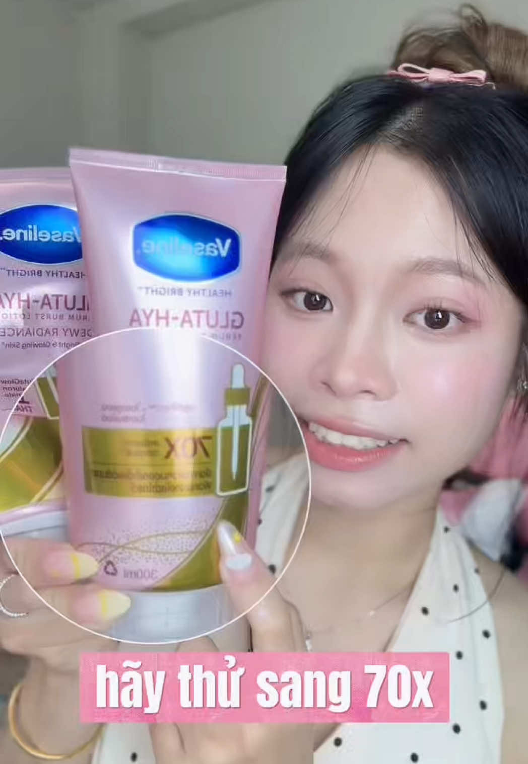 Level up 70x tăng cường dưỡng sáng da mà không bị dính #Vaseline #nhanang #hoptaccungunilever #trangda