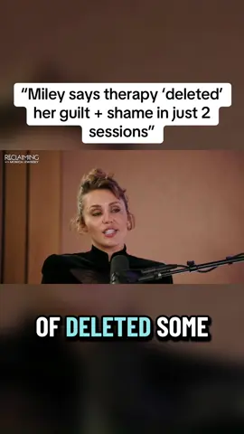 Miley Cyrus reveals how EMDR therapy completely changed her life — erasing years of guilt and shame she carried about her past. A brutally honest take on healing, sexuality, and public perception. #MileyCyrus #Interview #fyp #Celebrity #Podcast