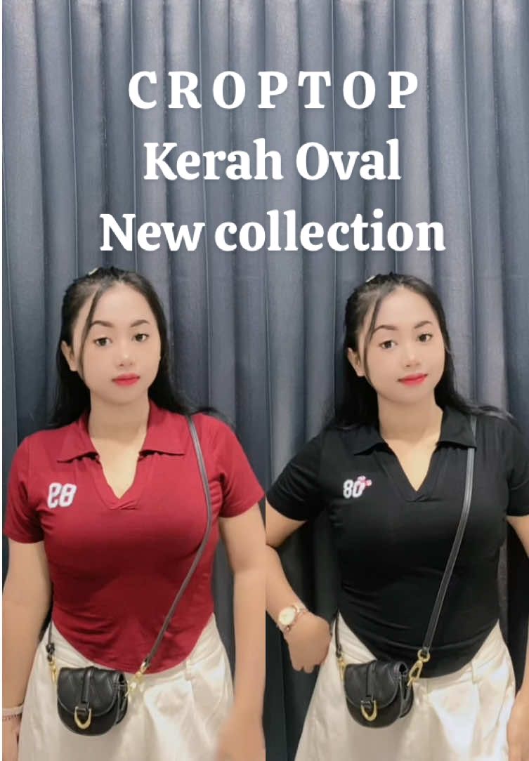 Croptop kerah oval secakep ini lohh🤩 aku pke size L yaa beb , ada size nya jadi kalian pilih dan sesuaiin sama ld kalian, buruan langsung Chekout🛍️✨🫶#croptop #gajiansale #viralditiktok #newcollection #fyppppppppppppppppppppppp 
