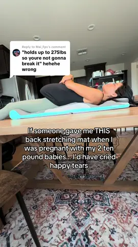 Replying to @Mai_Fps this back massager and back stretcher is more like guided yoga at home. The HoMedics Compression Stretching Mat isn't a medical device, but it's amazing for daily back relief, tension release, and relaxation . I would have loved it when I was pregnant and 236 lbs. . Perfect for anyone dealing with stiffness or sore muscles after sitting or standing all day. #homedicscompressionmat #backrelief #stretchingathome #musclerecovery #compressionmat
