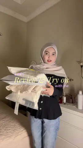 baguss semuaa suka bangett 😍😍🤍🤍🤍 • @shikuthebrand  • @THIS IS APRIL  • @nigoo.id  • @YOMONOID  #reviewoutfit #unboxinghaul #shoppinghaul #outfitideas #outfitinspo 