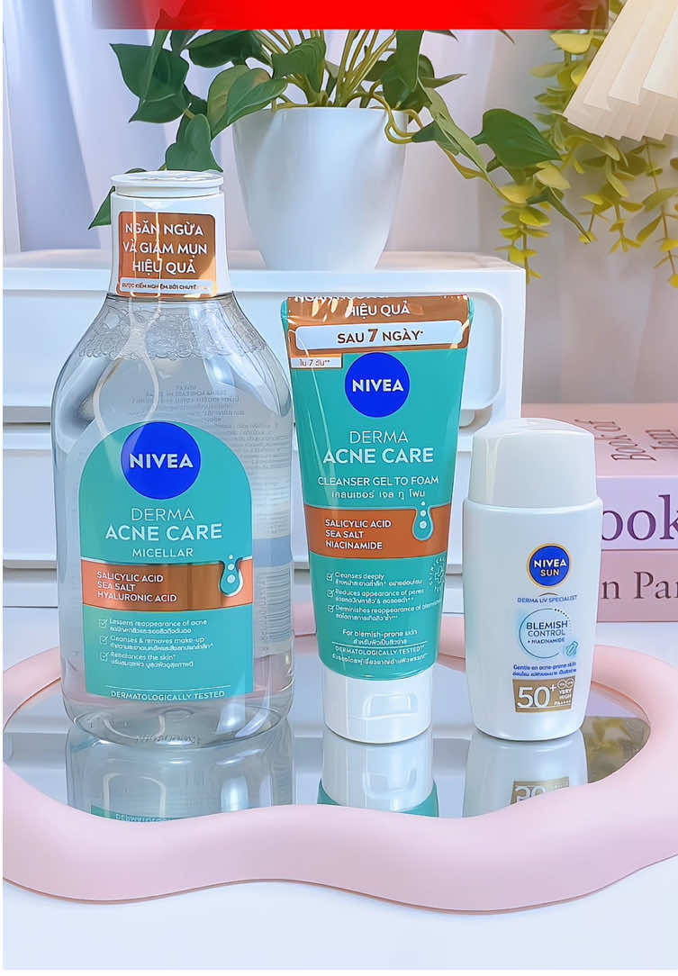 Combo 3 sản phẩm gi.ảm và ngăn ngừa mụn Nivea vừa chất lượng vừa hiệu quả. Vì là thương hiệu đã có tiếng nên yên tâm sử dụng nha các nàng ơi #niveaclub #niveasun #chongnangso1thegioi #nivearisingstar #xuhuong 