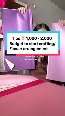 Always buy two toned/ two sided wrapper , it’s a must! If gusto mong makatipid💗✅ #flowerwrap #bouquettips #wrappingtutorial #crafts #creatorsearchinsights 