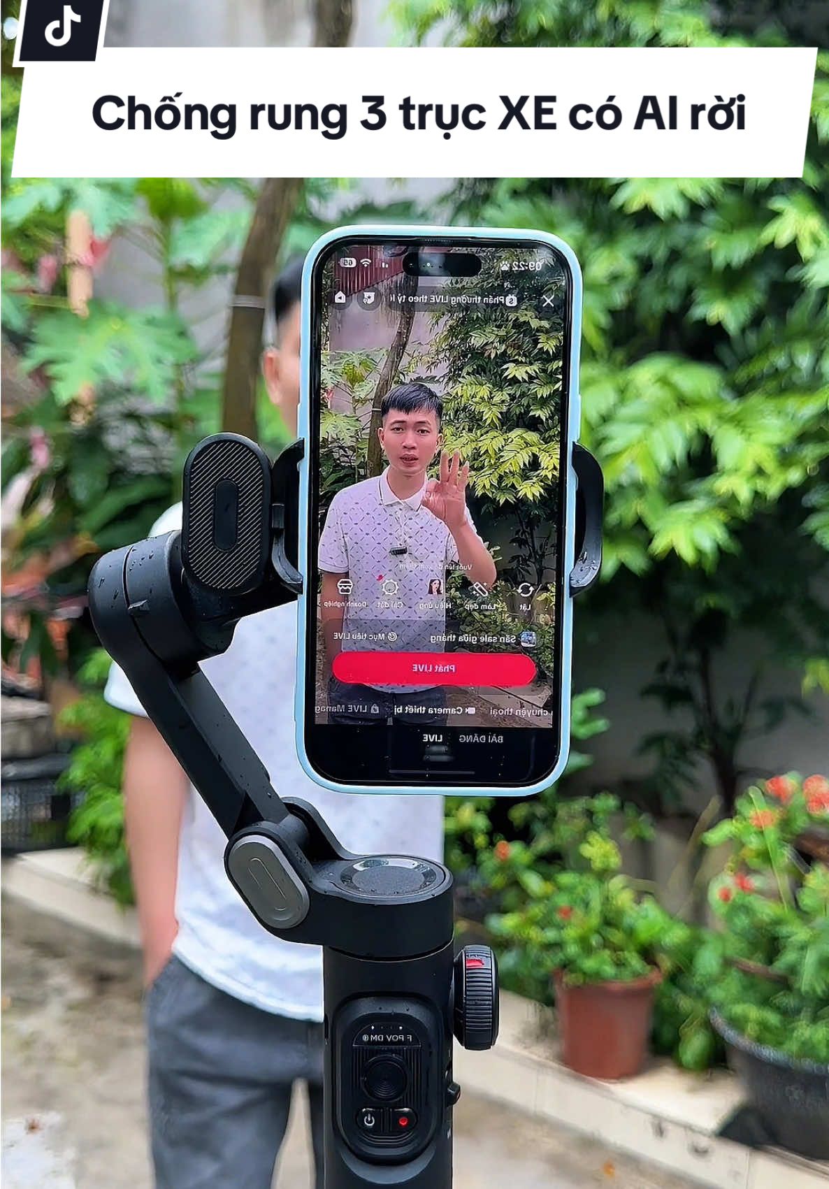Gimbal chống rung mới smart XE không tải app sử dụng tính năng đi theo người#chuanmylinh #smartxe #gimbalxe #gimbalchongrung #chongrungdienthoai 