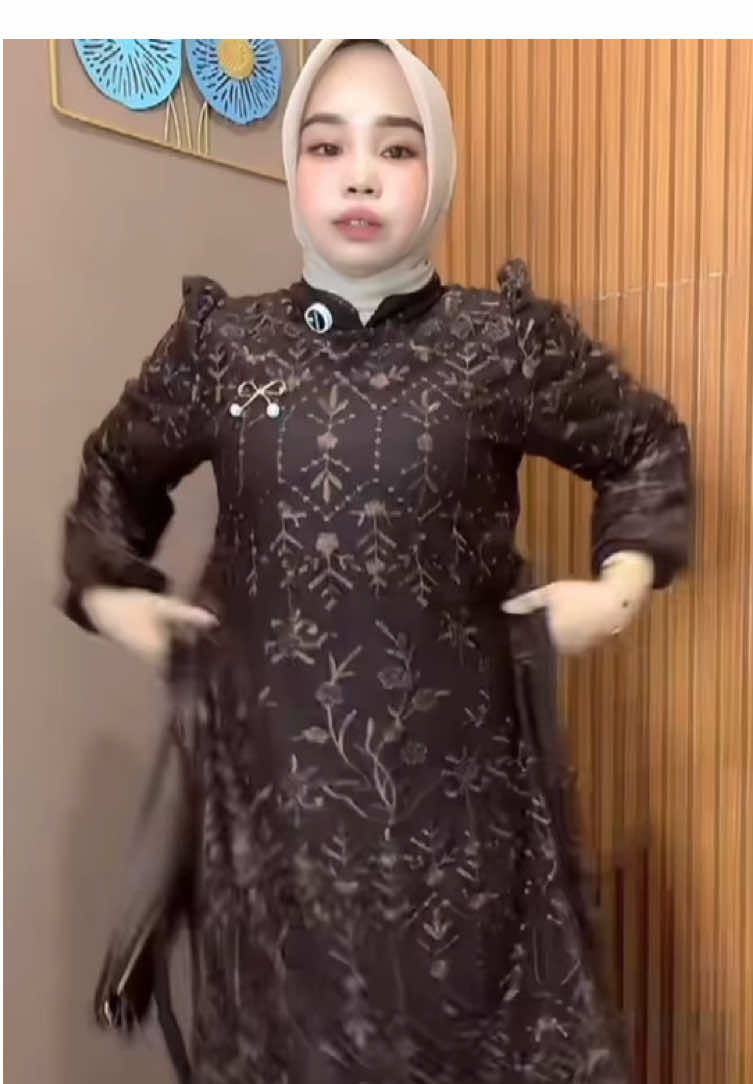 Aisyalina Burkat Etnik Mix Tile Dress Pesta Kondangan Mewah Elegan #dres #dreses #drespremium #fyp #foryou 