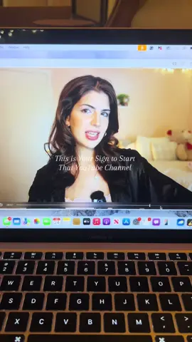 This is your sign!! ✨ I’m currently working on my first longform upload  #youtuber #girly #makeuptutorials #ytchannel #contentcreator 