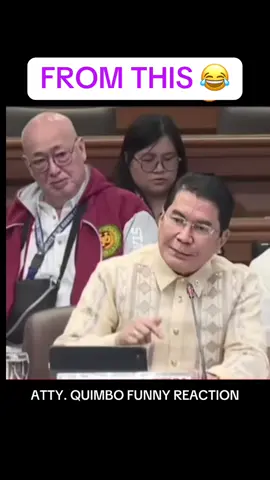 Paki batukan nalang po kapag mali ang sinasabi ng nasa harapan mo hahaha matatandaang nag viral ang reaction ni Attorney Quimbo kay Erwin Tulfo. Mapapansin na naka mask na sya ngayon 😂 #viralreaction #funnyreaction #senado #viral #fyp 