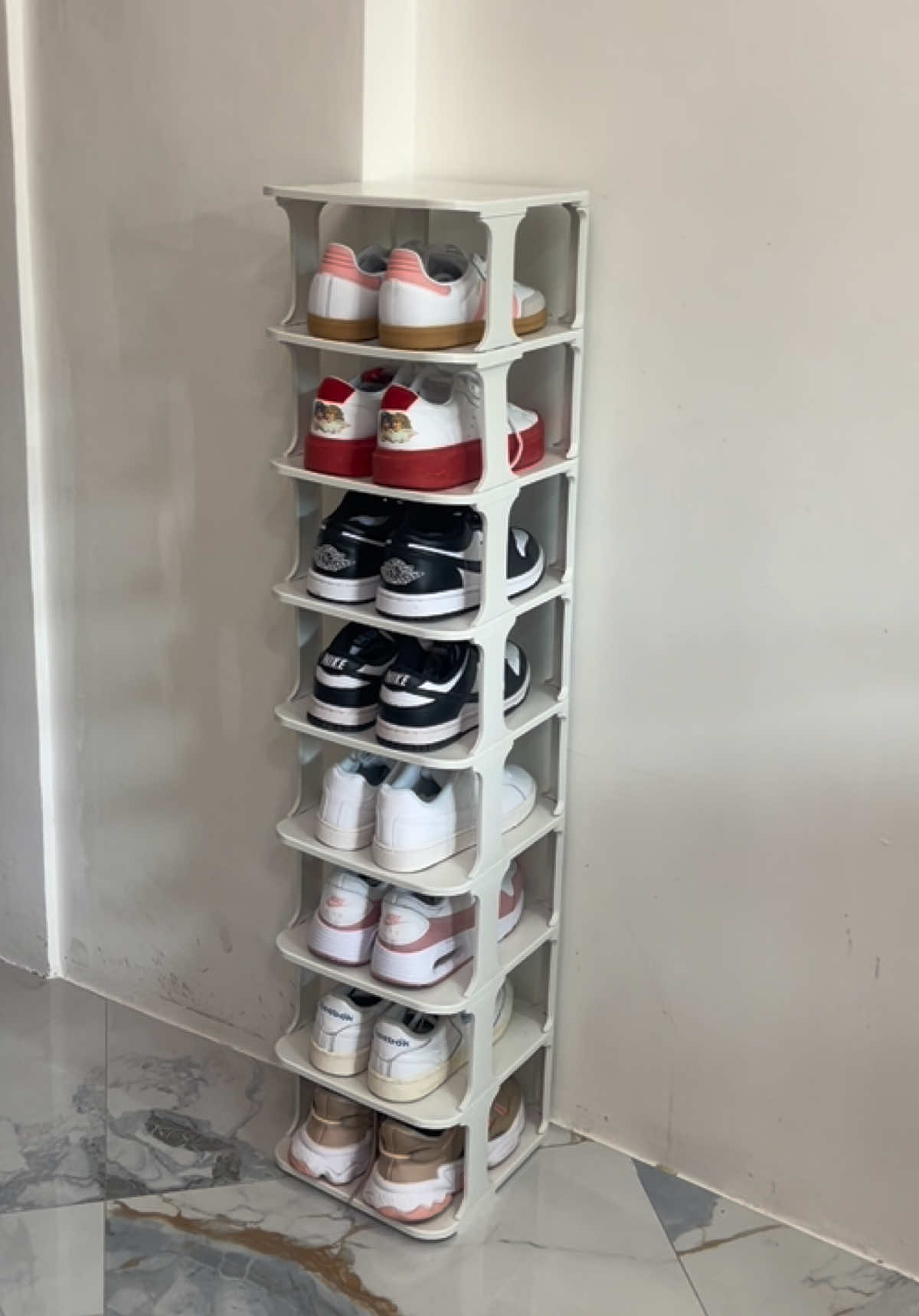Multi Layer Shoe Organizer 💯 #organizer #shoerack #fyp 