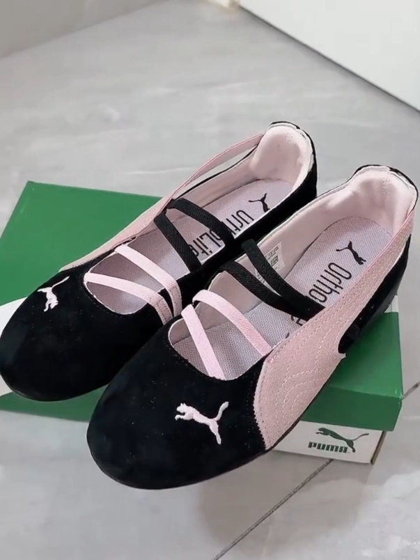Puma Speedcat Ballet Black Mauve Mist Womens (100% Authentic) #wibgajian #puma #Puma Attack Teshirt #sepatu #fyp 