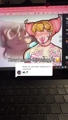 Replying to @Lad lader ladderson no hate to this person! I just wanted an excuse to show a bit of my workflow lolol #ai 