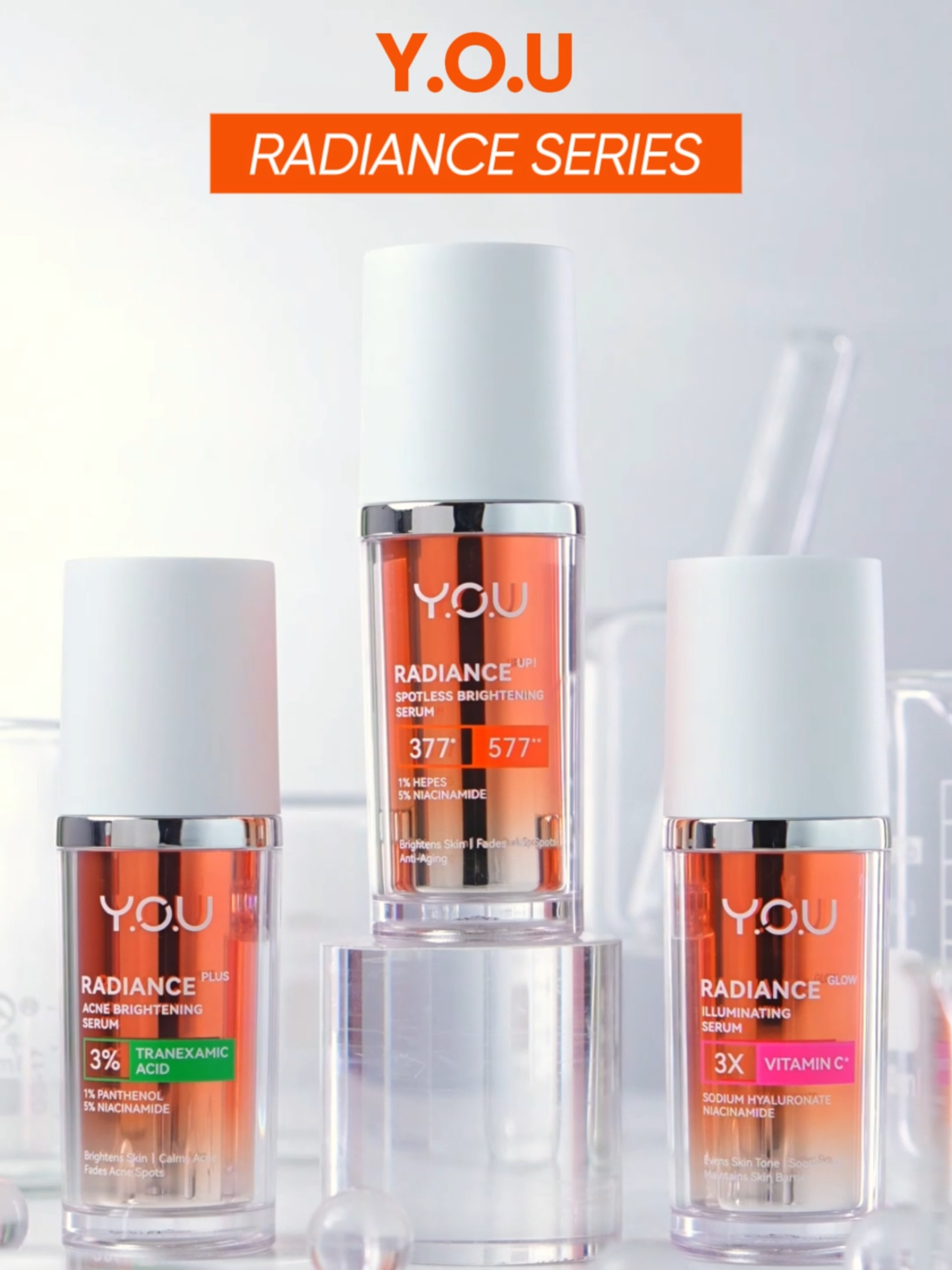 🌿 From calming acne marks, to gentle glow, to brighter spotless skin—find your glow with YOU Radiance serum✨#payday #gajiansale #promo #rekomendasi #diskonakhirbulan 