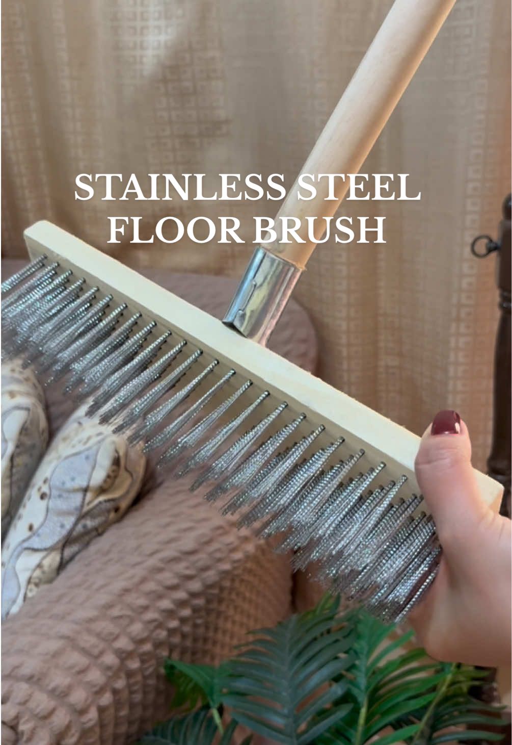 Say goodbye to slippery floor! With this stainless floor brush, no more lumot, no more hassle! #stainlesssteelbrush #stainlessbrush #brushforlumot #steelbrush #lumotbrush 