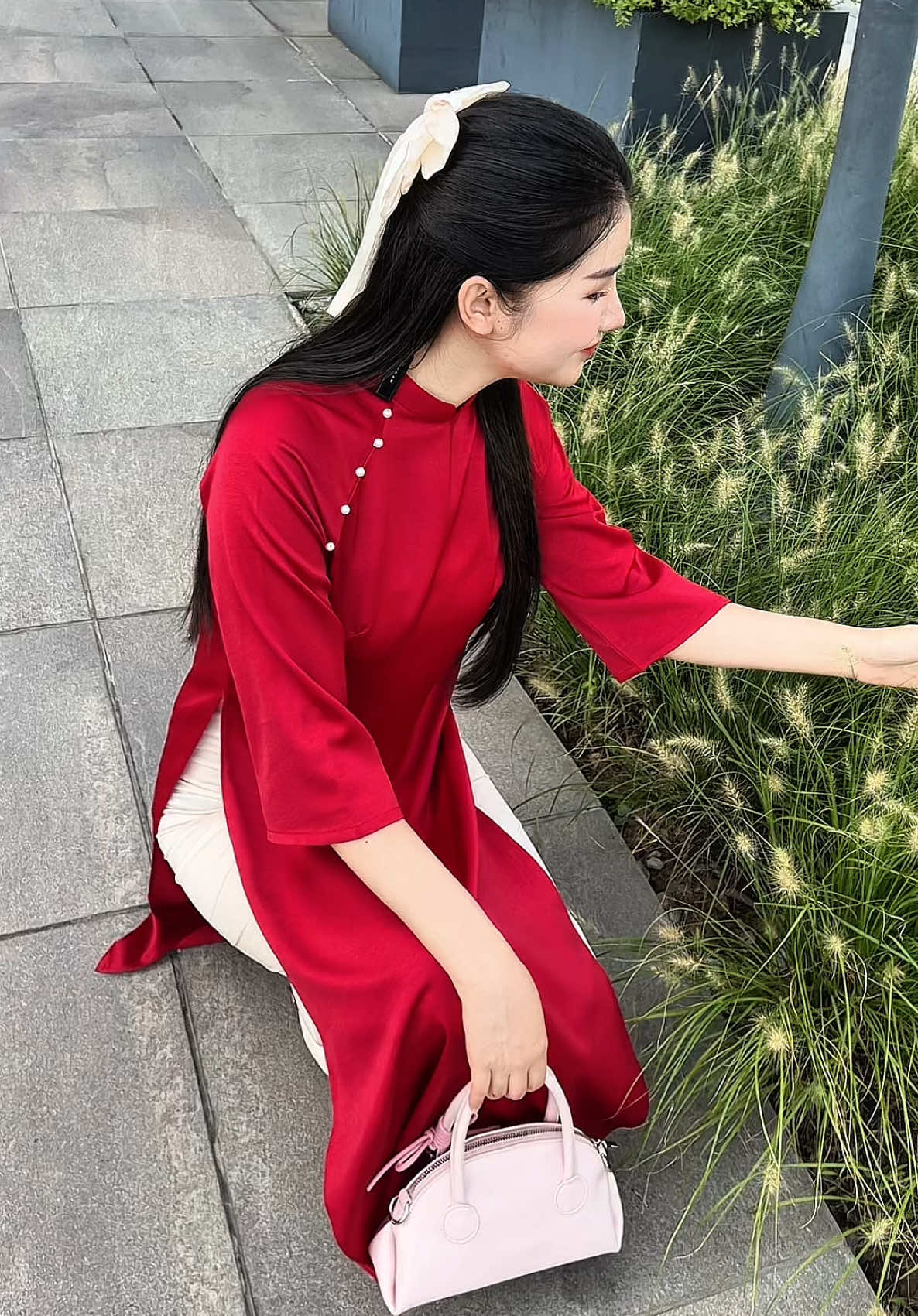 Áo Dài Lụa Tô Châu Dáng Xuông #aodai #aodaivietnam #aodaicachtan #aodaitet #gianghuongcardinaa 