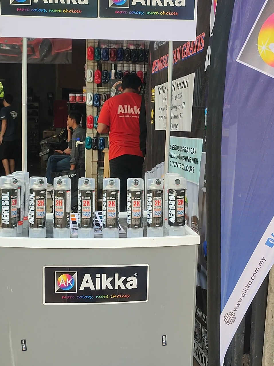 untuk warga Tangerang Raya kita lagi ada event pengecatan gratis dari aikka ya selama 3 hari kamis,Jumat,Sabtu yuk silahkan datang langsung aja atau DM langsung #repaint #aikka  #bengkelcatmotor #repaintbody #tokocat 