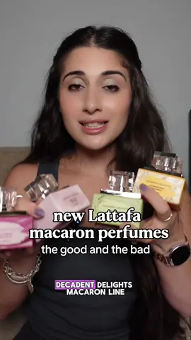 All the details on the new Lattafa Decadent Delights Macaron line! Kindly gifted to me by @Oudlash -  There are 5 new scents here in the Decadent Delights Macaron line: Salted Caramel Macaron Choco Pista Macaron Passionfruit Macaron Raspberry Macaron Rose Petal Macaron #lattafa #lattafaperfume #arabperfume #perfumelaunch 
