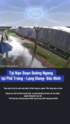 Tại nạn đường ngang #duongsat #bacninh #langgiang #tainan #nguyhiem 