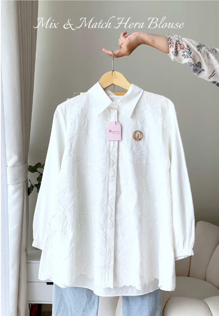 Mix & Match Hera Blouse yang super cantik dan elegan banget ladies. Jangan lupa diorder dan join live Maysaa ya ladiess 🥰🥰☺️ #mixandmatch #mixandmatchoutfits #setwanita #fyppppppppppppppppppppppp #pekanbaru 