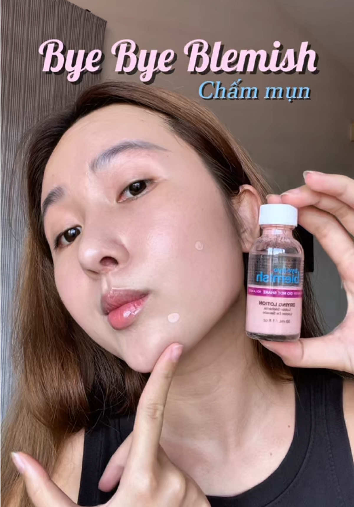 Chấm mụn cho da nhạy cảm nha mí bà ơiii💁‍♀️ #byebyeblemish #chammun