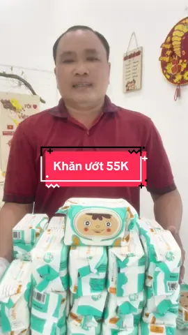 Khăn ướt 55K/thùng 10 bịch miễn ship #khanuot #khanuotkhongmui #khanuotbabywipes #viettrung1976 
