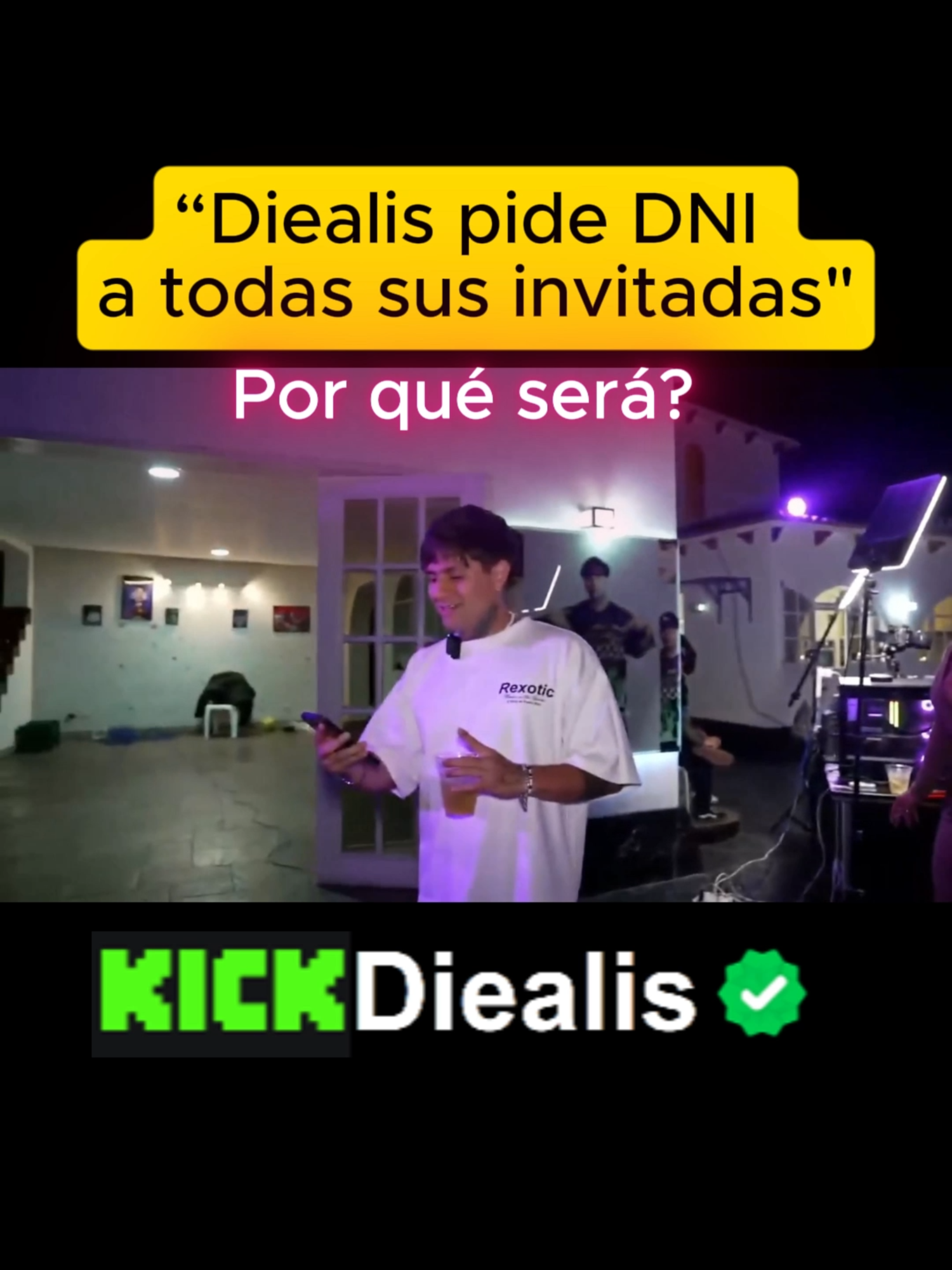 “Diealis pide DNI  a todas sus invitadas