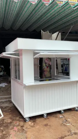 Kiosk Cafe - Trà Sữa phong cách Basic, tinh tế, sang trọng. Kt 180x160x195 #kiosktrasua #kioskcaphe #kioskluudong #kioskgiare 