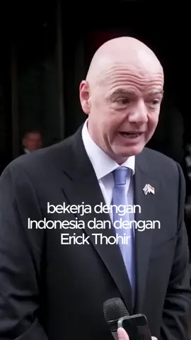RESMI! Gianni Infantino (FIFA) setuju kalau Erick Thohir terus melanjutkan di PSSI. Wdyt guys? #fifa #pssi #erickthohir #gianniinfantino #federasi