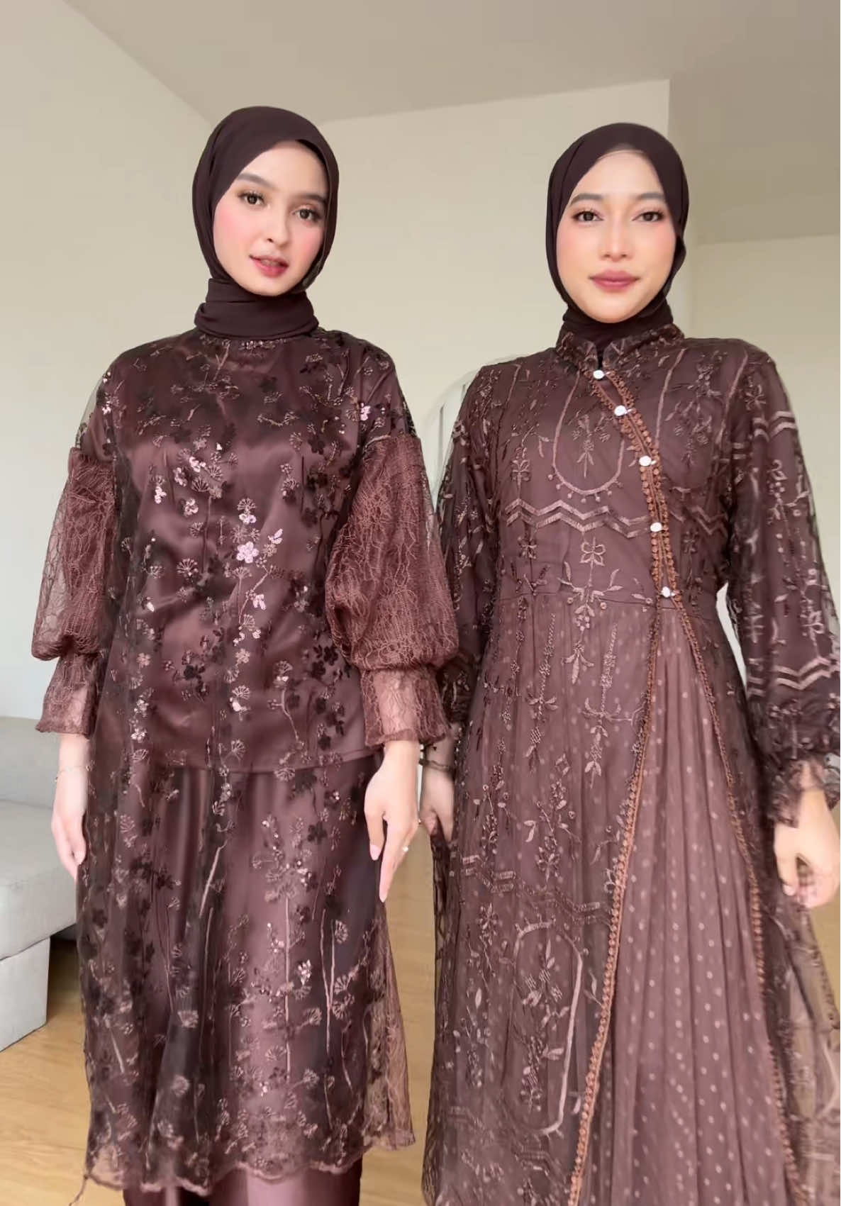 akhirnyaaa ada mahogany!😍🫶🏻 #fyp #fashiontiktok #dresskekinian #dressbrukat 