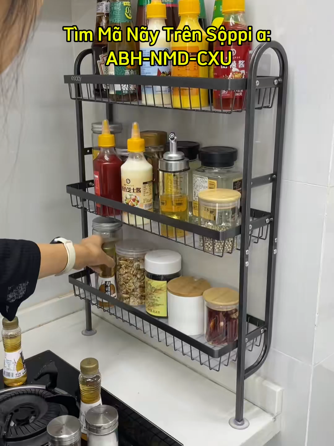 Review mẫu kệ gia vị nhà bếp góc hẹp #giadung #giadungtienich #dodunggiadinh #dodungtienich #dodunggiadung #giadungnhabep #dodungnhabep #kenhabep #kegiavi