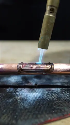 How to fix a hole in copper pipe! #asmr #asmrsounds #foryou #plumbing #DIY 