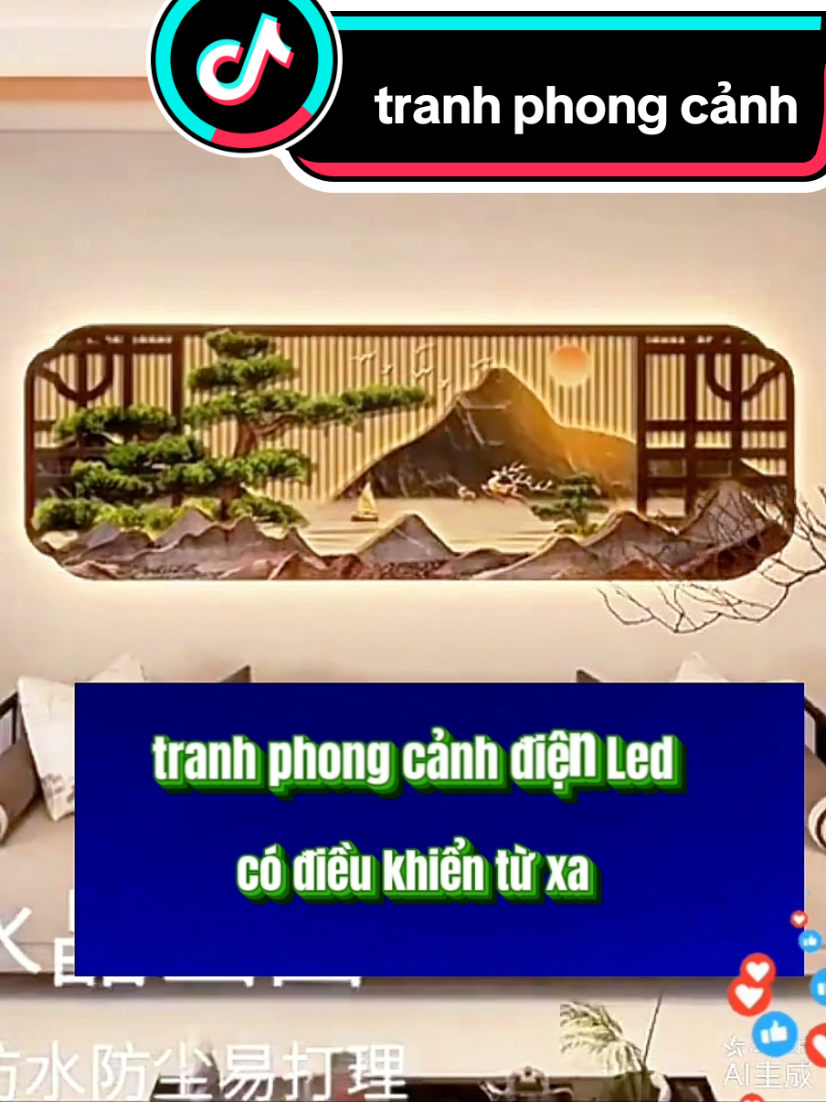 Tranh phong cảnh điện Led , có điều khiển từ xa#xuhuong #trending #vali #shopdogiadungnoidia18 #tranhphongcanh 