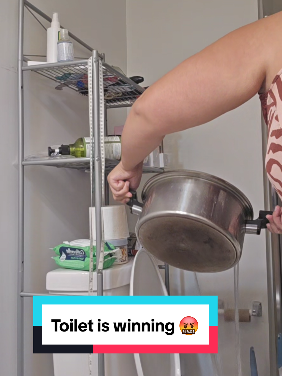 When your toilet is stronger than your willpower 💧+🧼= 0 progress 😂 Send help (or a plumber). #ToiletChronicles #CloggedLife #RelatableAF #HomeFails #SendHelp 