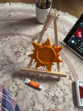 اول تجربة لعجينة السراميك ☀️#art #رسم #fyp #4u #painting 