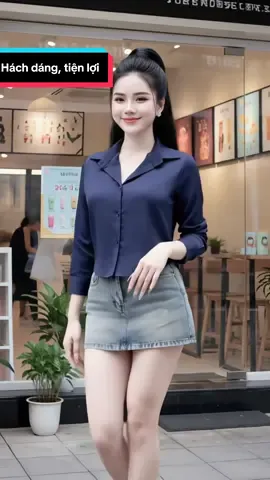 Áo sơ mi nữ croptop dài tay cực xinh #hoale4mua #aonu #sominu #aosominu #aoxinh 