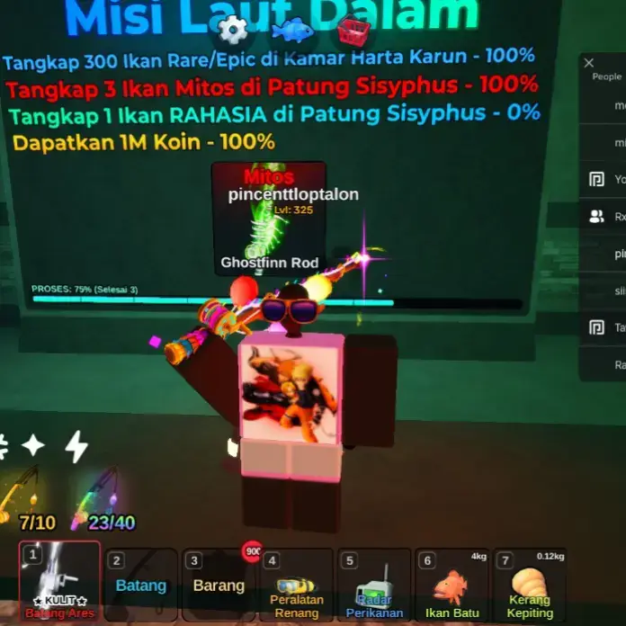 talon talon aku mau kraken #fishit 