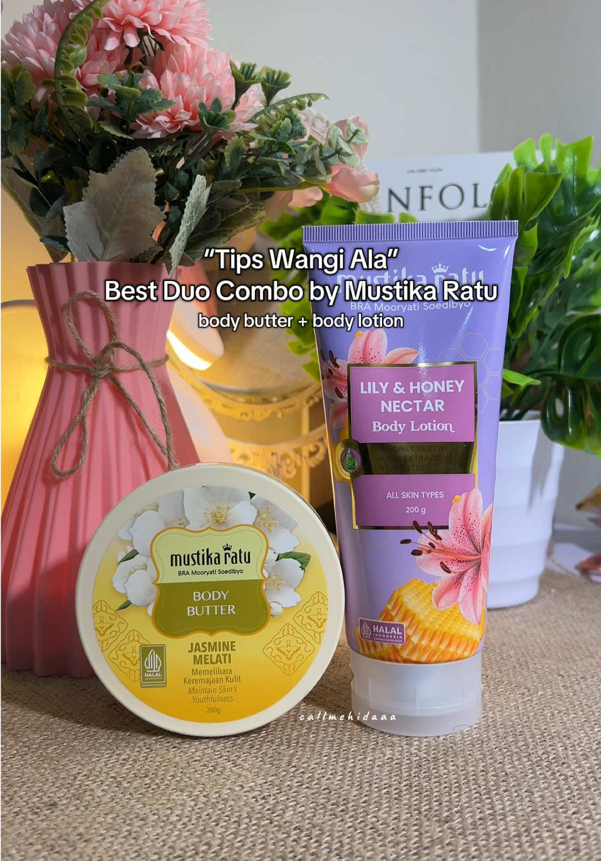 oh ini jadi rahasia mba mba yang wanginya semerbak itu😍🫵🏻 yuk samaan kaya aku pake bundling dari mustika ratu💖 #mustikaratu #bodybutter #bodylotion 