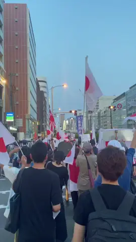 Tokyo Japan's demonstration rejects the exchange of 500,000 immigrant workers from India, Nepal, Africa, I also joined in the protest and protest! because there are many cases of harassment and crimes against native Japanese people #savejapan #noimigrants #noindianopakistan❌ #noindia #japan 