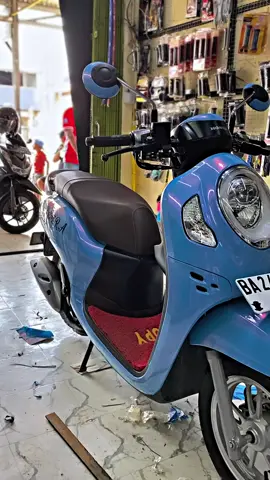 wrapping sticker scoopy blue dolpin lembayung pink premium, skotlet, sticker scoopy