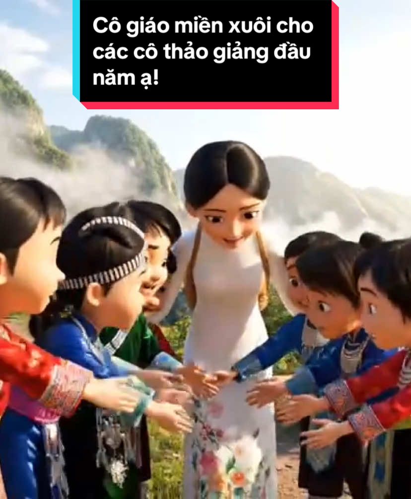 Cô giáo miền xuôi#mamnon #giaoduc #ai 