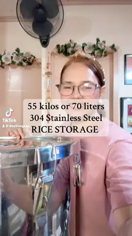 Rice Storage 304 Stainless Steel #ricedispenserviral #ricestorage #stainlesssteel #leakproof #insectproof 