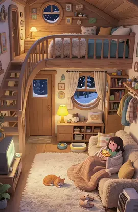 Wrapped in warmth, kissed by rain#CozyVibes #Snowfall #cozy 