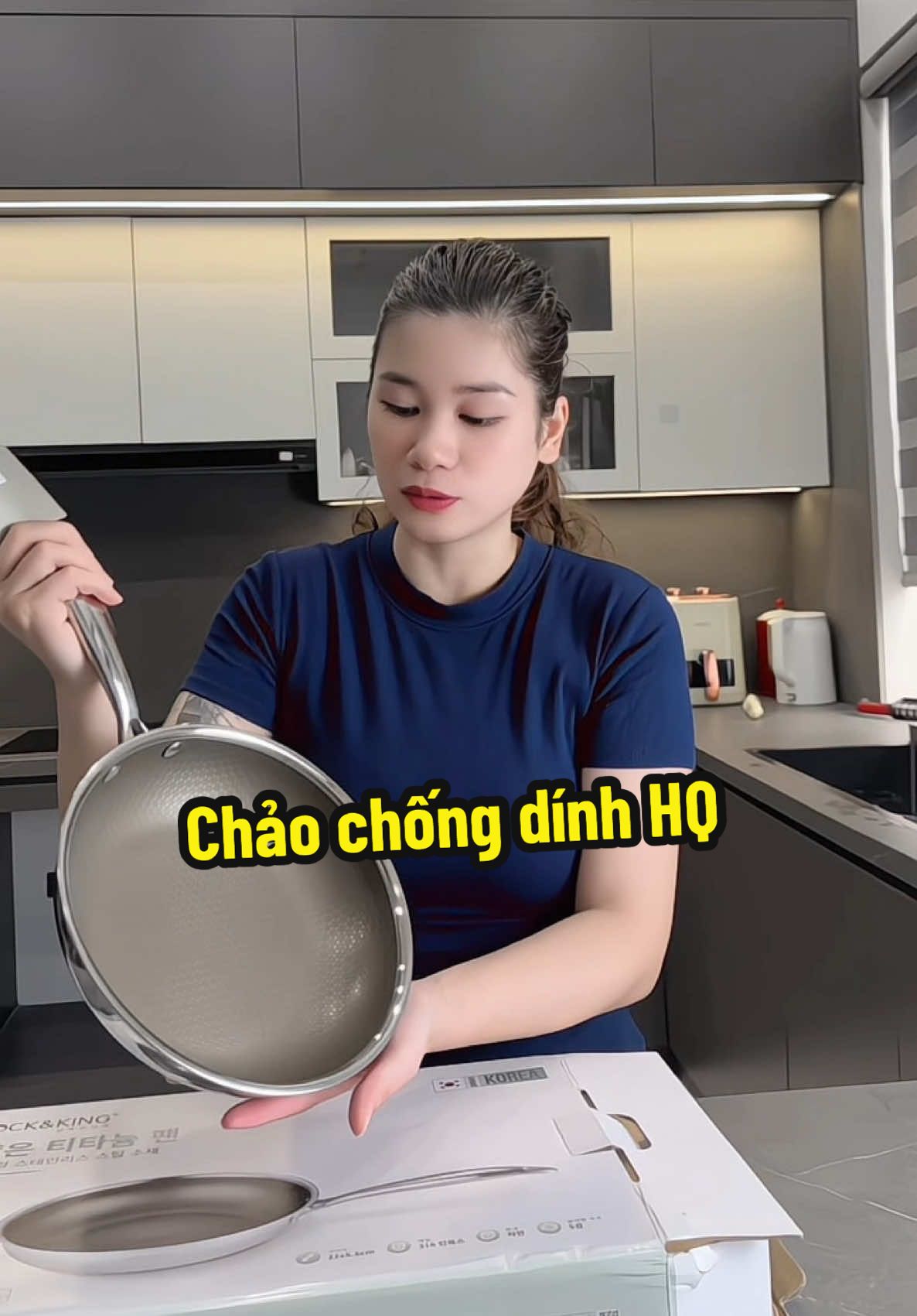 Chảo chống dính Hàn Quốc đáy 5 lớp nguyên khối #chaochongdinh #chaohanquoc #chaoinox316 