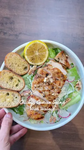 When Caesar meets walnuts flavor worth trying  🍗 Chicken Caesar Salad with walnuts 🥗 Now available for you to try!✨ 📍Zurich Bread Café. 📲 Instagram: zurichbread Line:@zurichbread #sandwich #breakfast #zurichbreadcafe #food  #thailand