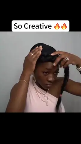 So creative 🔥 #naturalhair #naturalhairstyles #blackgirlmagic #headscarf #4chairstyles #protectivestyles #hairartist #fypage 