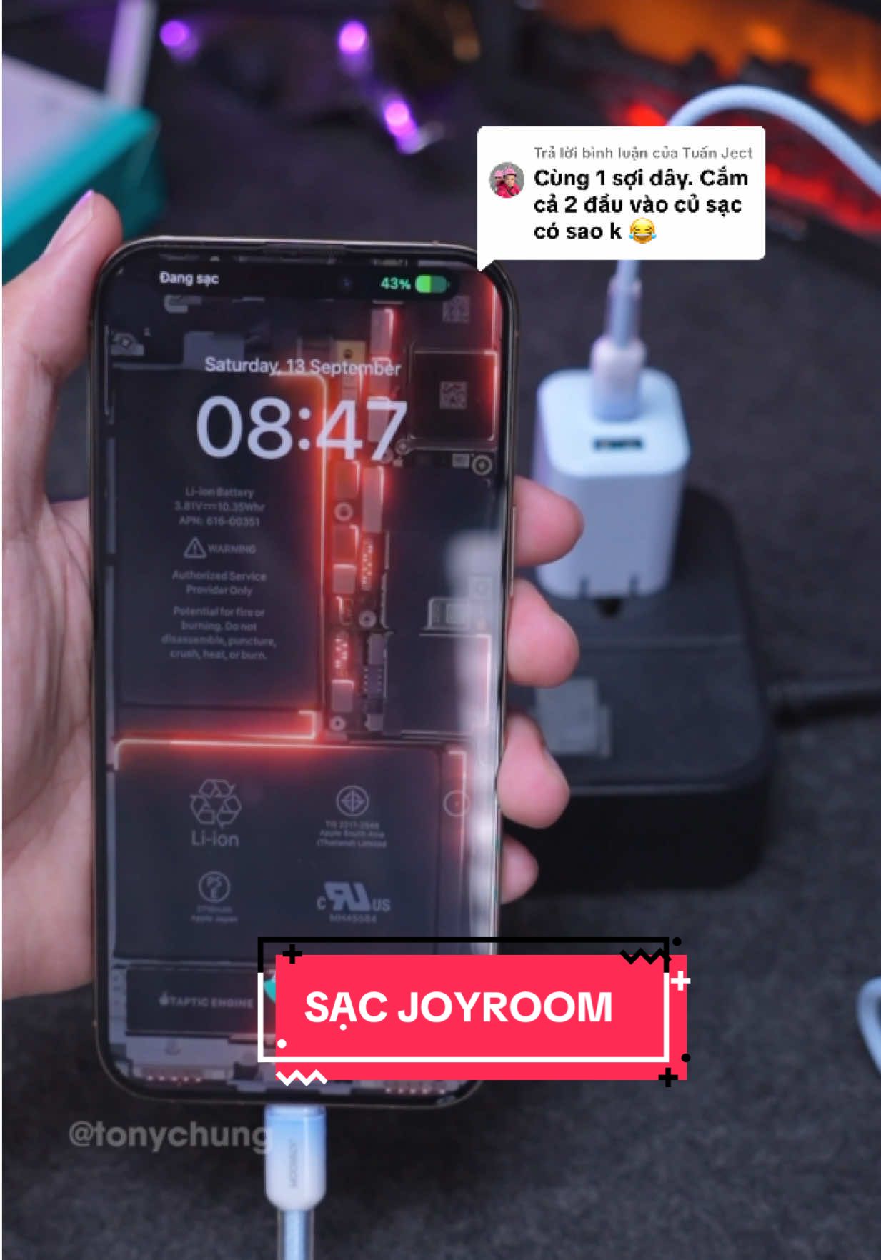 Trả lời @Tuấn Ject SẠC JOYROOM #LearnOnTikTok #tonychung 