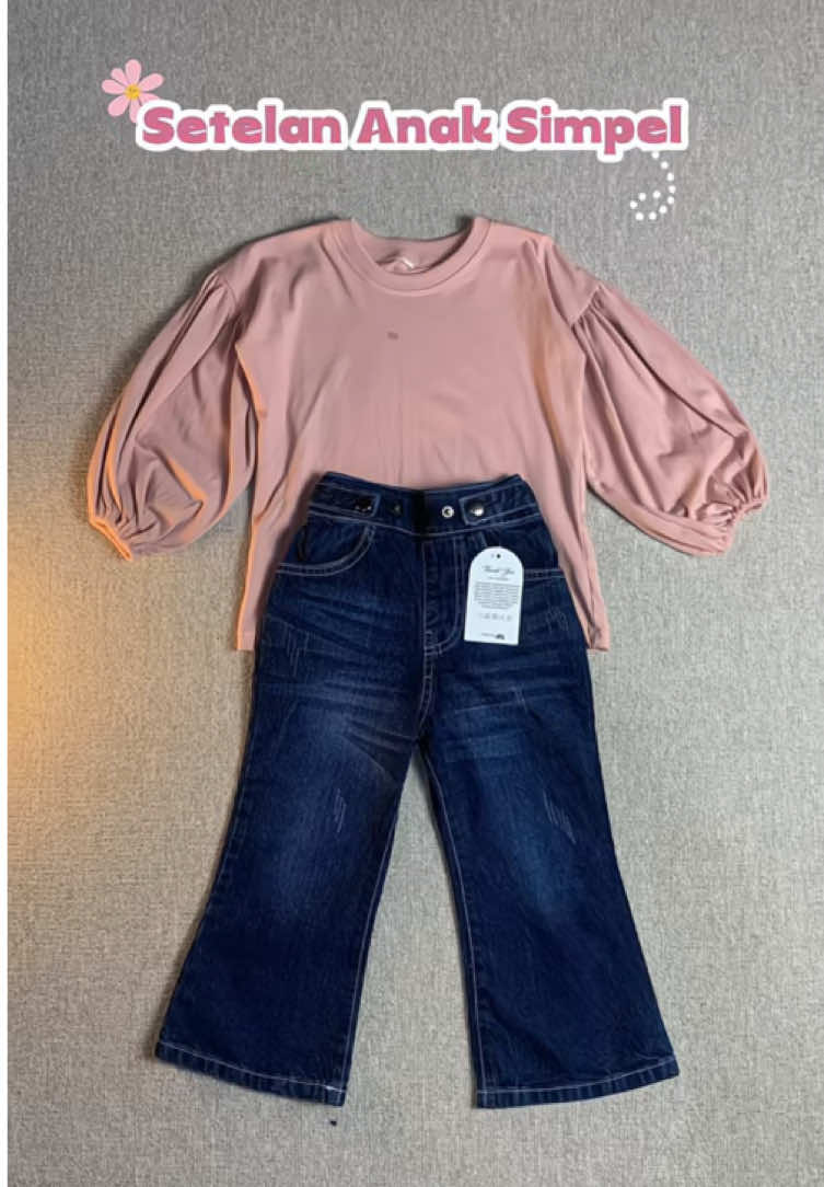 rekomendasi buat anaknya yg susah di dandanin #celanaanak #kaosanaklenganpanjang #oodtanakcewek 