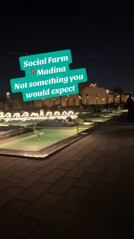 @Social Farm is a 15 drive minute away from masjid Nabi roughly 20-35 SAR in a uber depending on which type of uber you take. It is not Farm its a shisha cafe #umrah #madina #socialfarm #placestoeatinmadina #shisha 